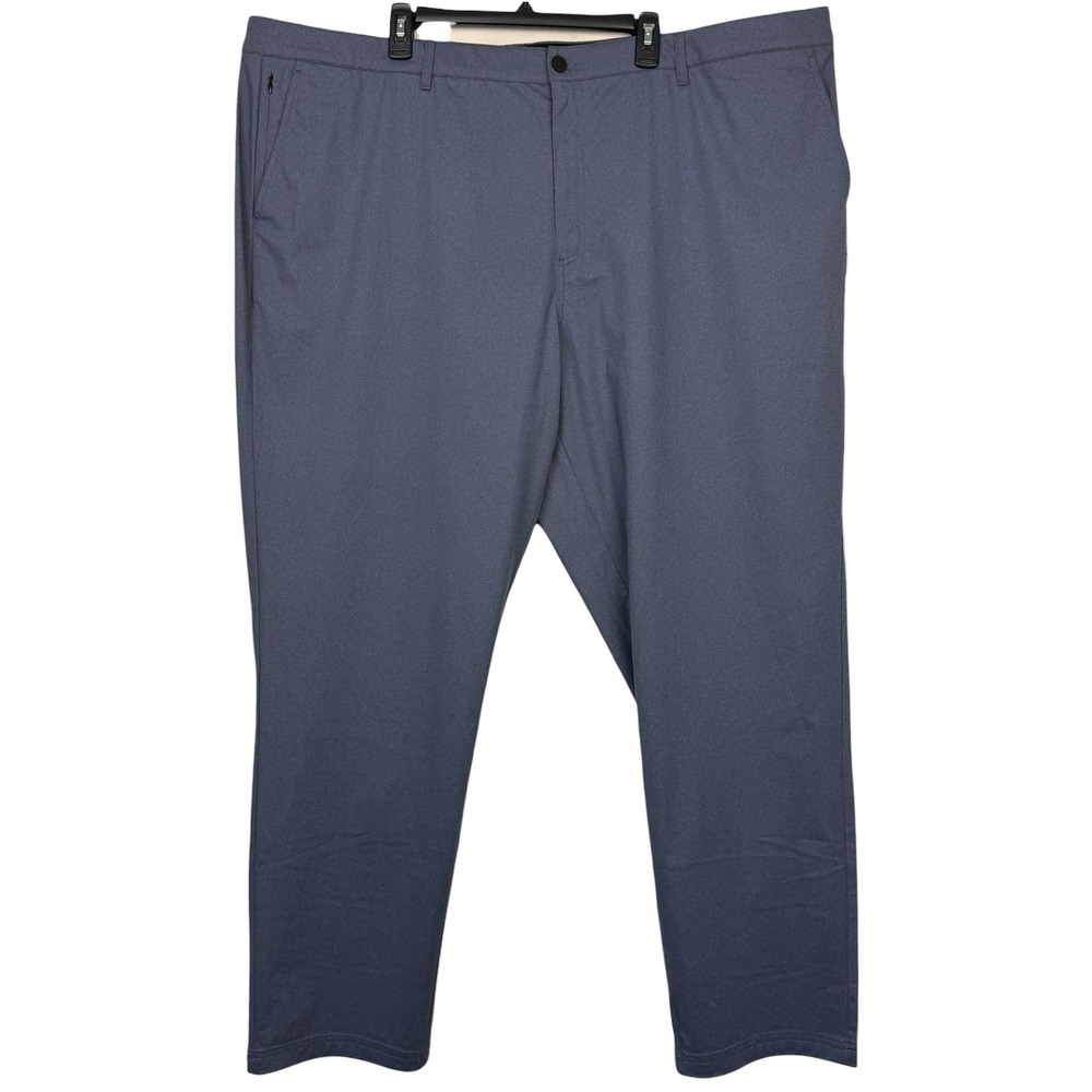 01.ALGO Performance Pants Mens 46x32 Stretch Golf Tech Indigo Heather Stretch